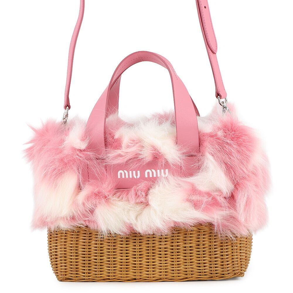 Miu Miu Handbag Fox Fur Basket Bag MIUMIU